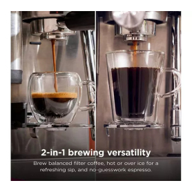 Ninja ES301UK Luxe Caf&eacute; MINI Espresso Machine - Black/ Silver - 9