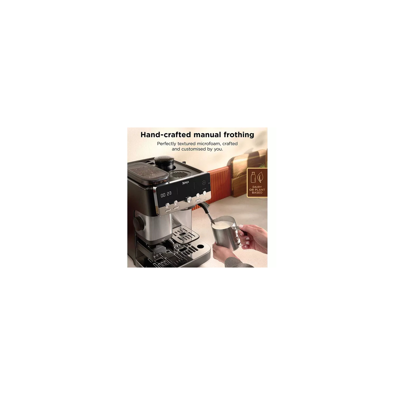 Ninja ES301UK Luxe Caf&eacute; MINI Espresso Machine - Black/ Silver full image