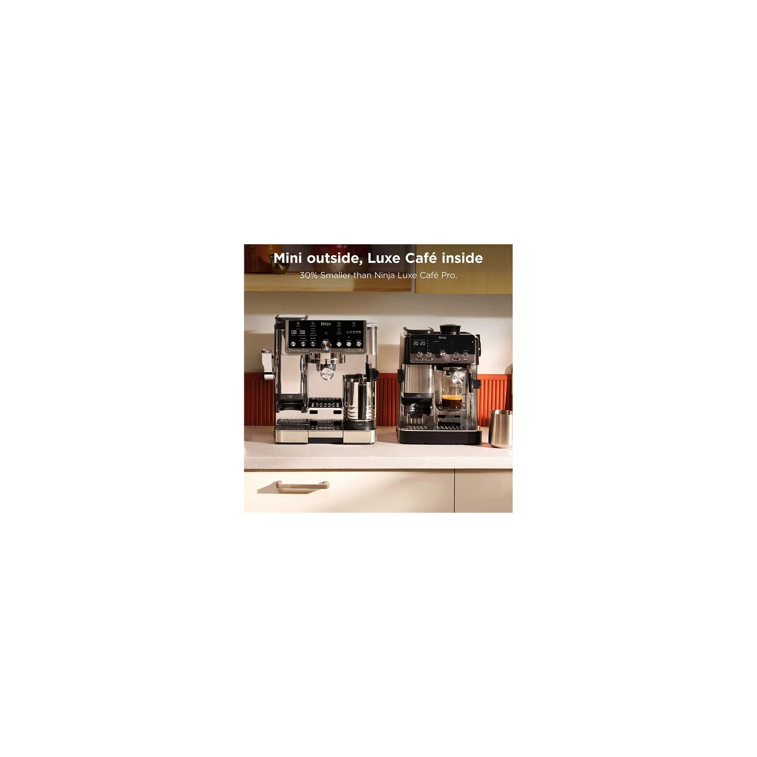 Ninja ES301UK Luxe Caf&eacute; MINI Espresso Machine - Black/ Silver full image