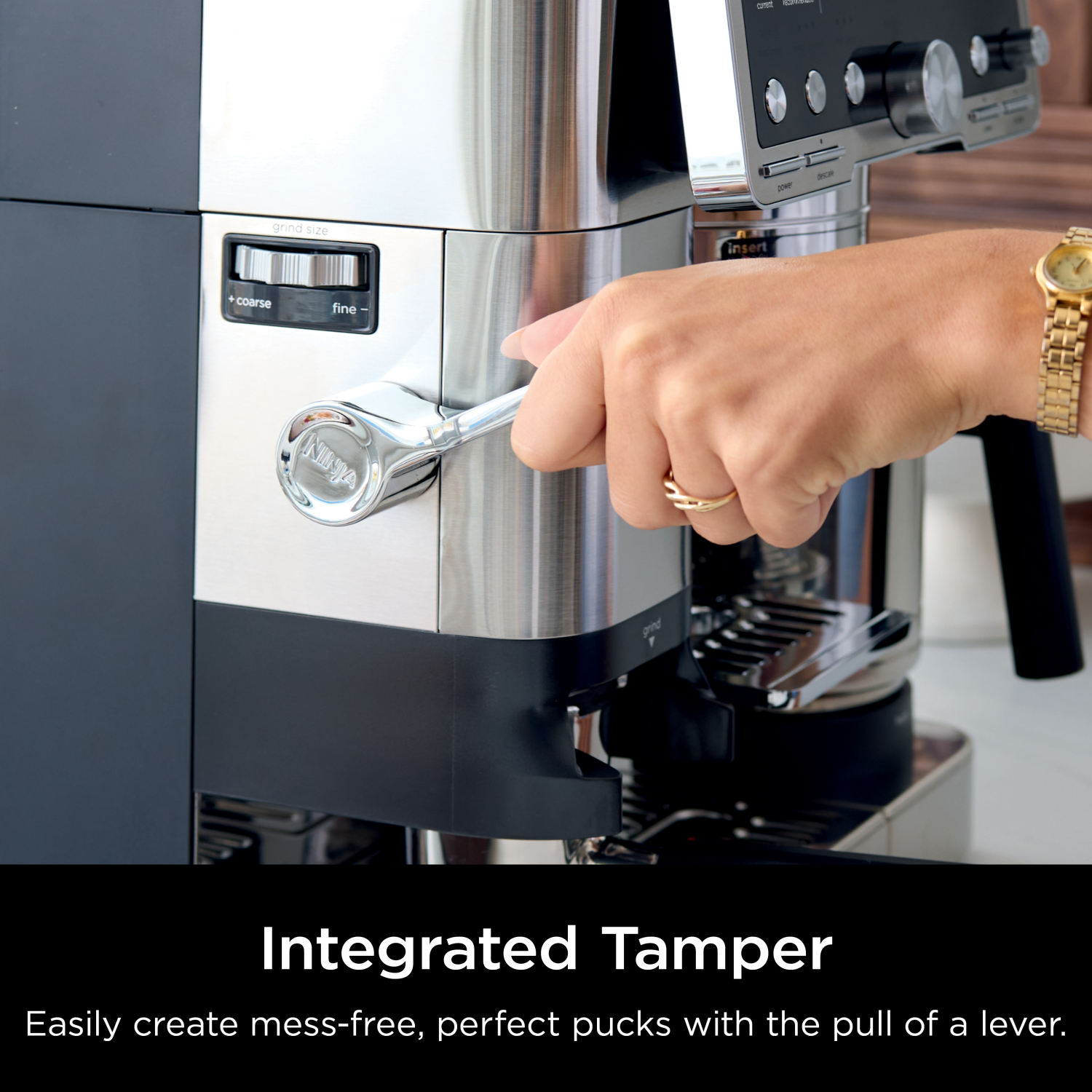 Ninja ES701UK Luxe Cafe Pro Series Espresso Machine - Black/Stainless Steel full image