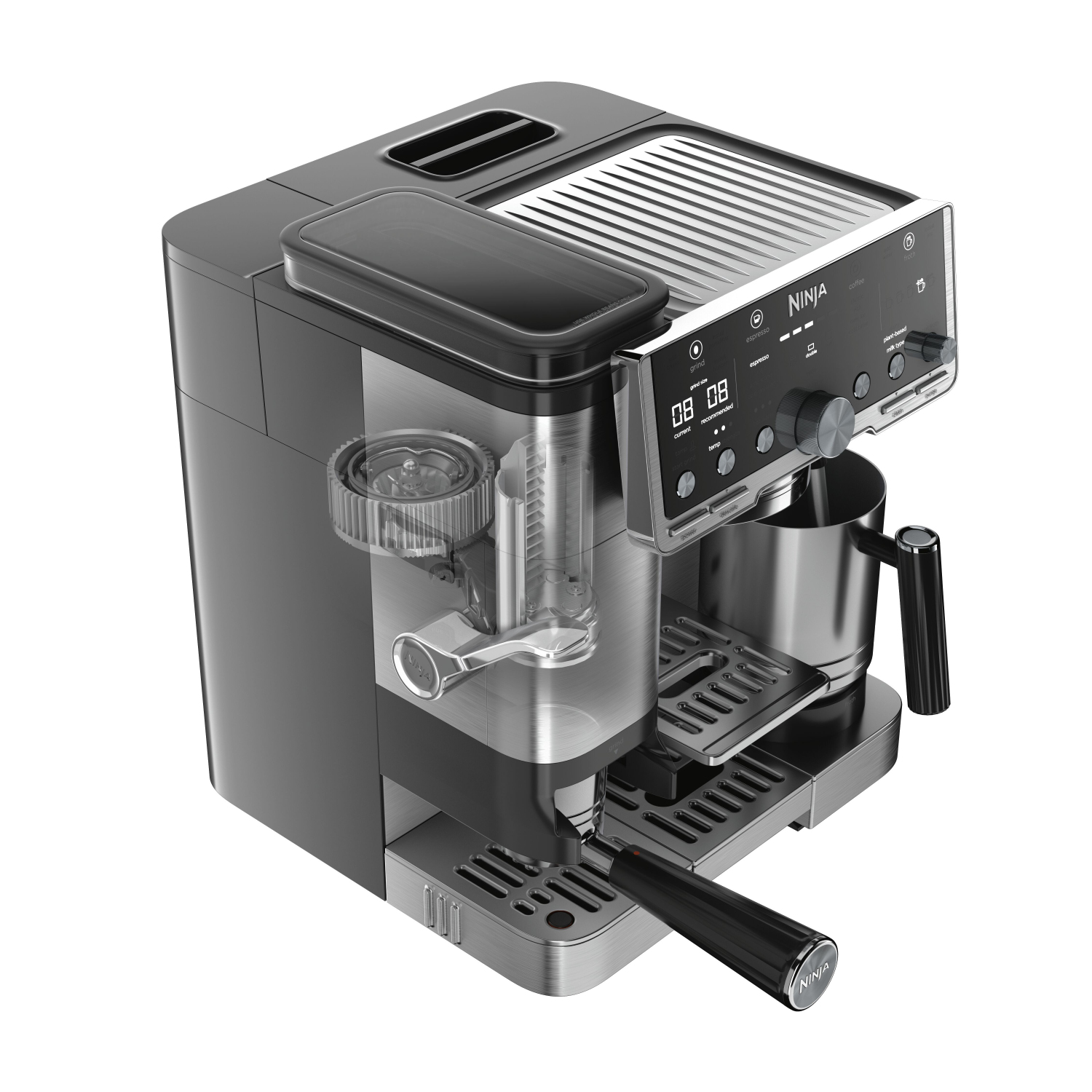 Ninja ES701UK Luxe Cafe Pro Series Espresso Machine - Black/Stainless Steel full image