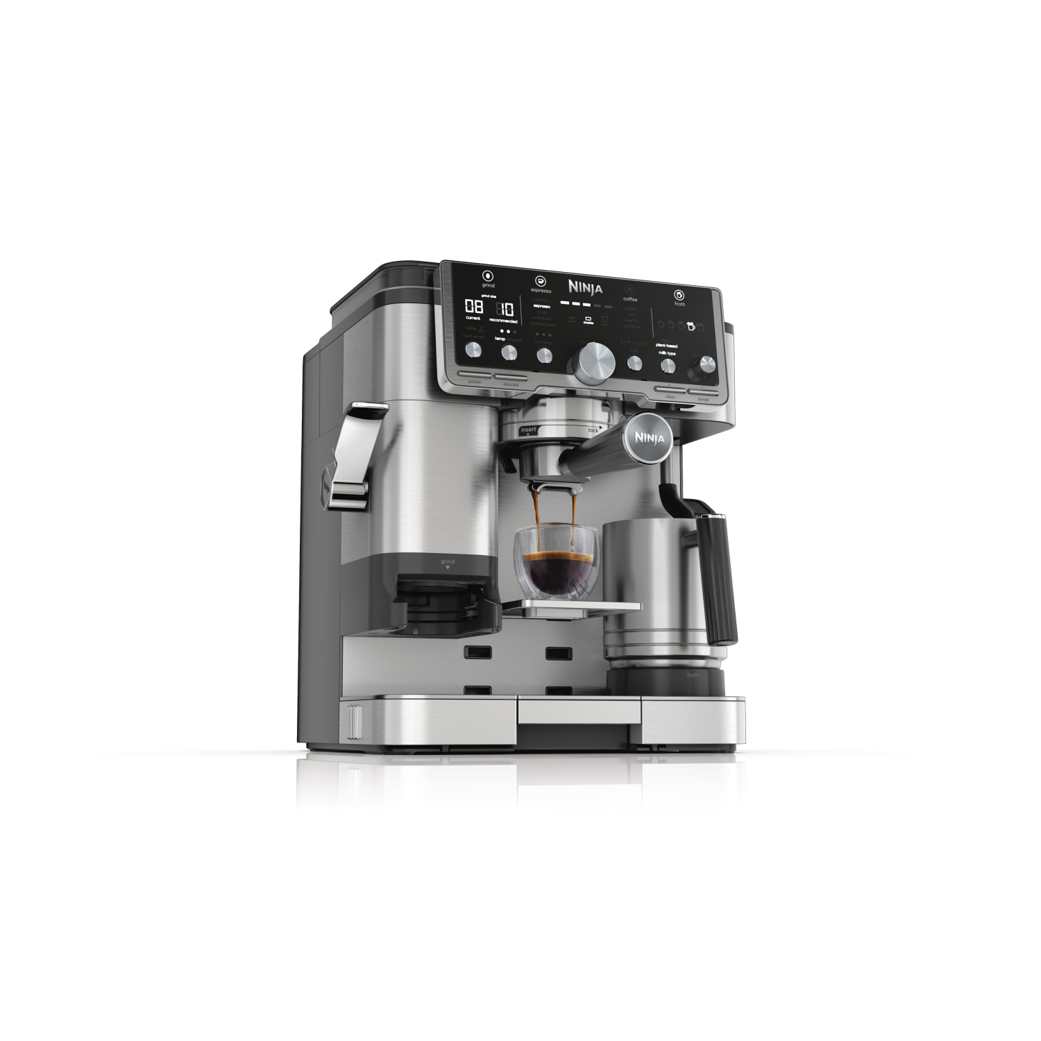 Ninja ES701UK Luxe Cafe Pro Series Espresso Machine - Black/Stainless Steel full image