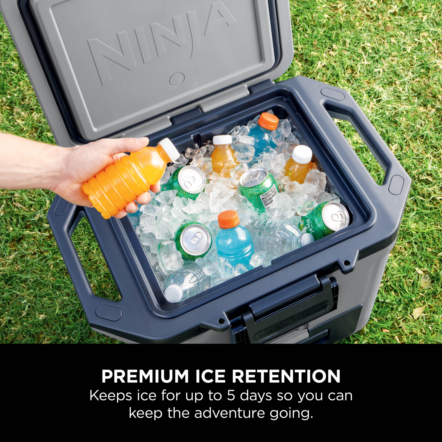 Ninja FB131UKGY FrostVault 30QT/28L Hard Cooler with Dry Zone - Slate Grey full image