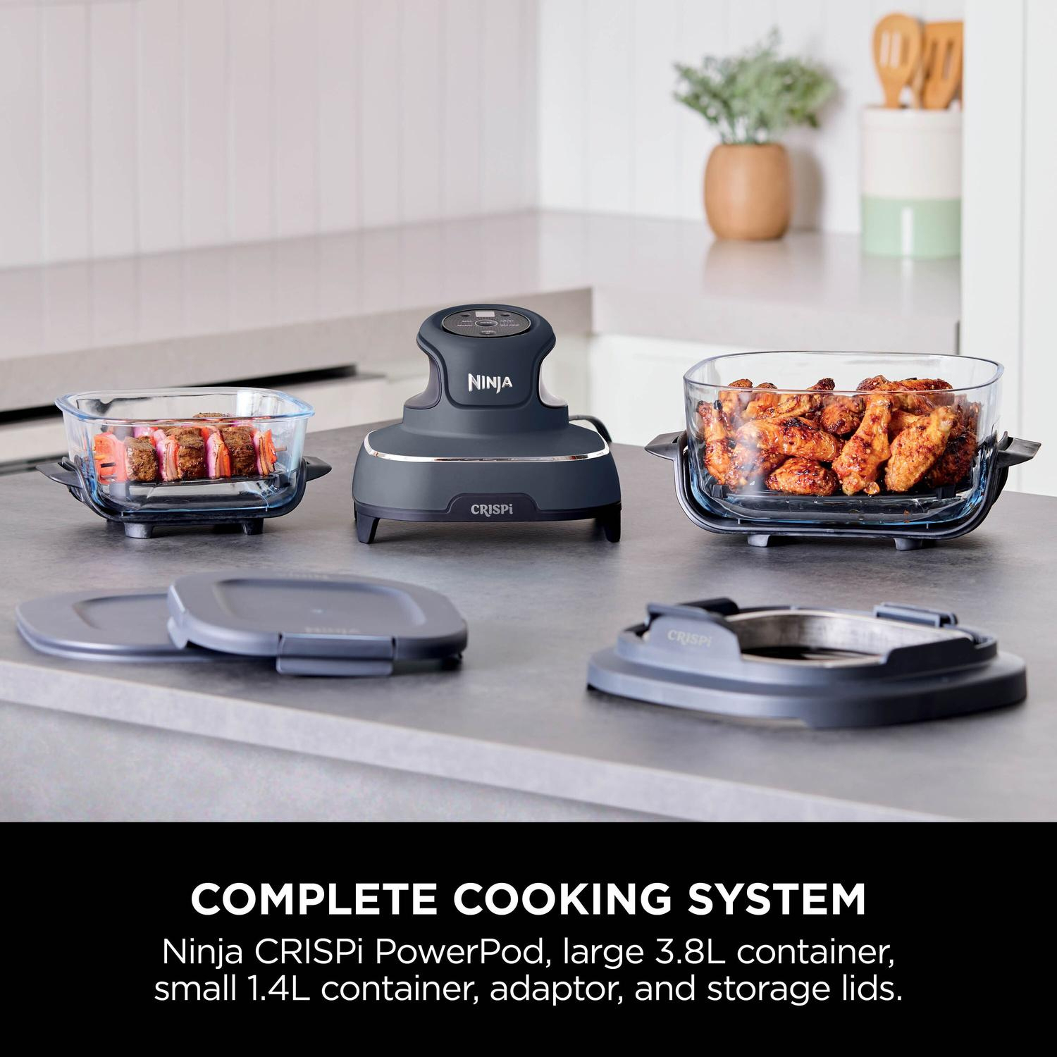 Ninja FN101UKGY CRISPi 4-in-1 Portable Air Fryer - Cyberspace Blue full image