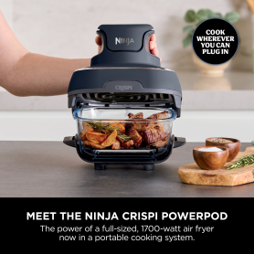 Ninja FN101UKGY CRISPi 4-in-1 Portable Air Fryer - Cyberspace Blue - 3