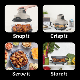 Ninja FN101UKST CRISPi 4-in-1 Portable Air Fryer Stone Colour - 3