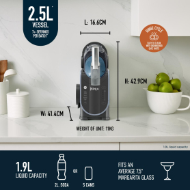 Ninja FS301UK SLUSHi Frozen Drink Maker - Arctic Blue- Grey - 2