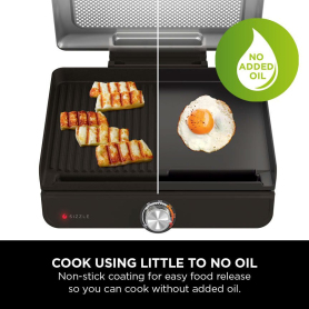 Ninja GR101UK Ninja Sizzle Grill & Flat Plate - Black - 2