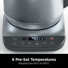 Ninja KT201UK 1.7 Litres Jug Kettle - Stainless Steel - 1
