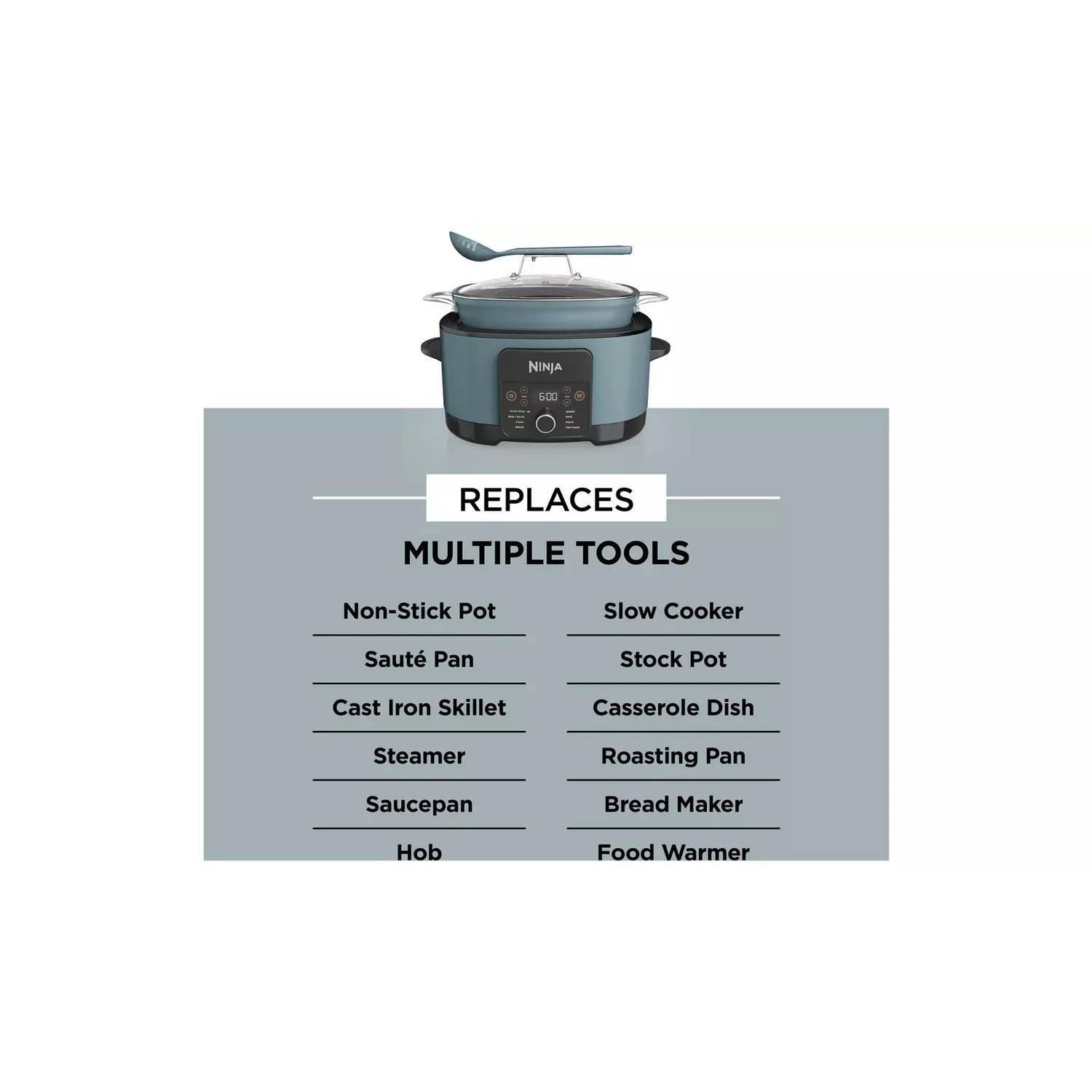 Ninja MC1001UK 42cm Multi-Cooker - Blue full image