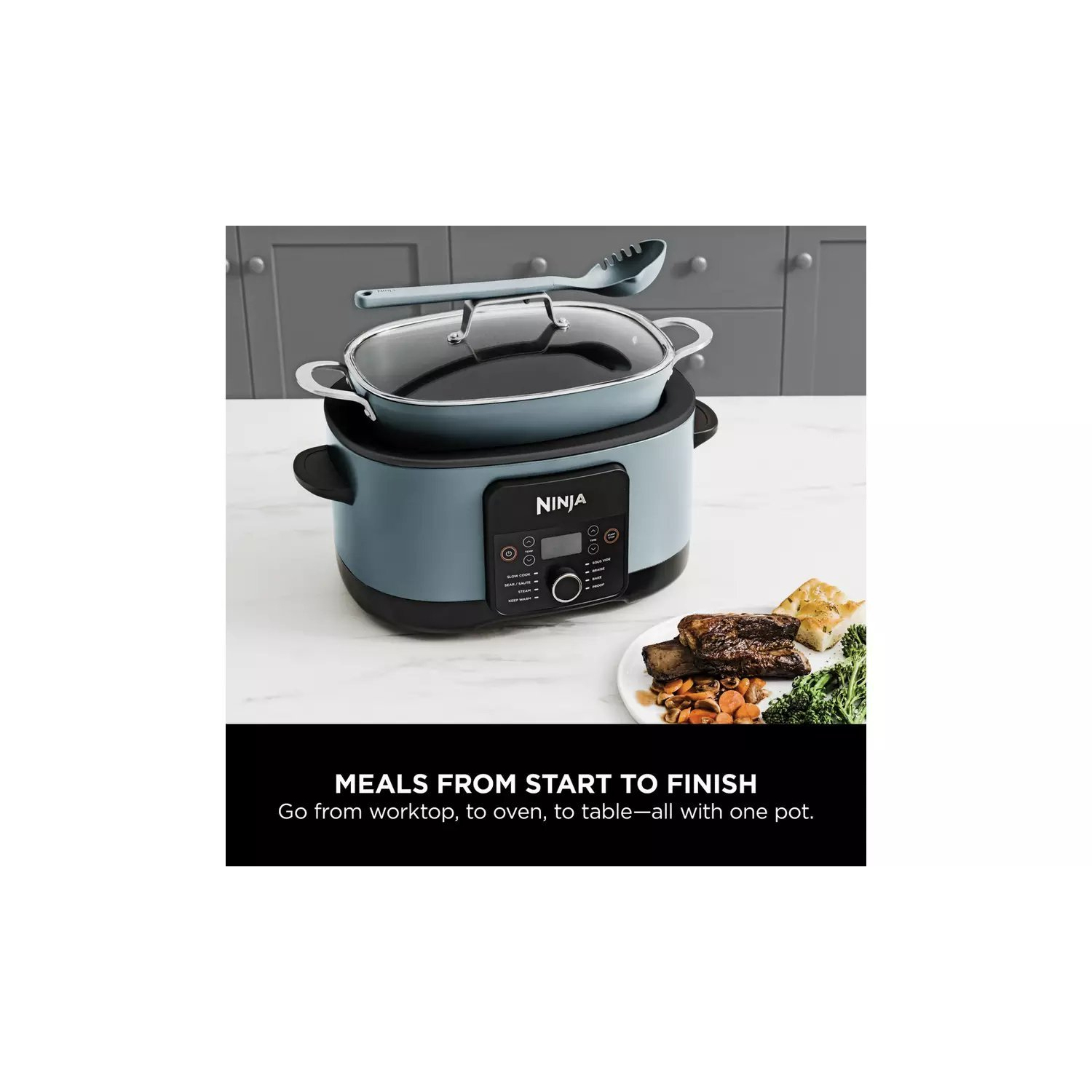 Ninja MC1001UK 42cm Multi-Cooker - Blue full image