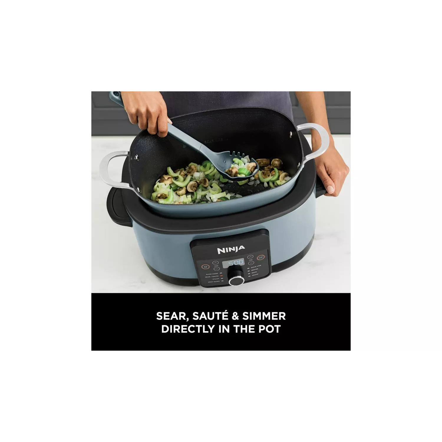 Ninja MC1001UK 42cm Multi-Cooker - Blue full image