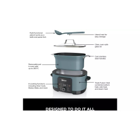 Ninja MC1001UK 42cm Multi-Cooker - Blue - 2
