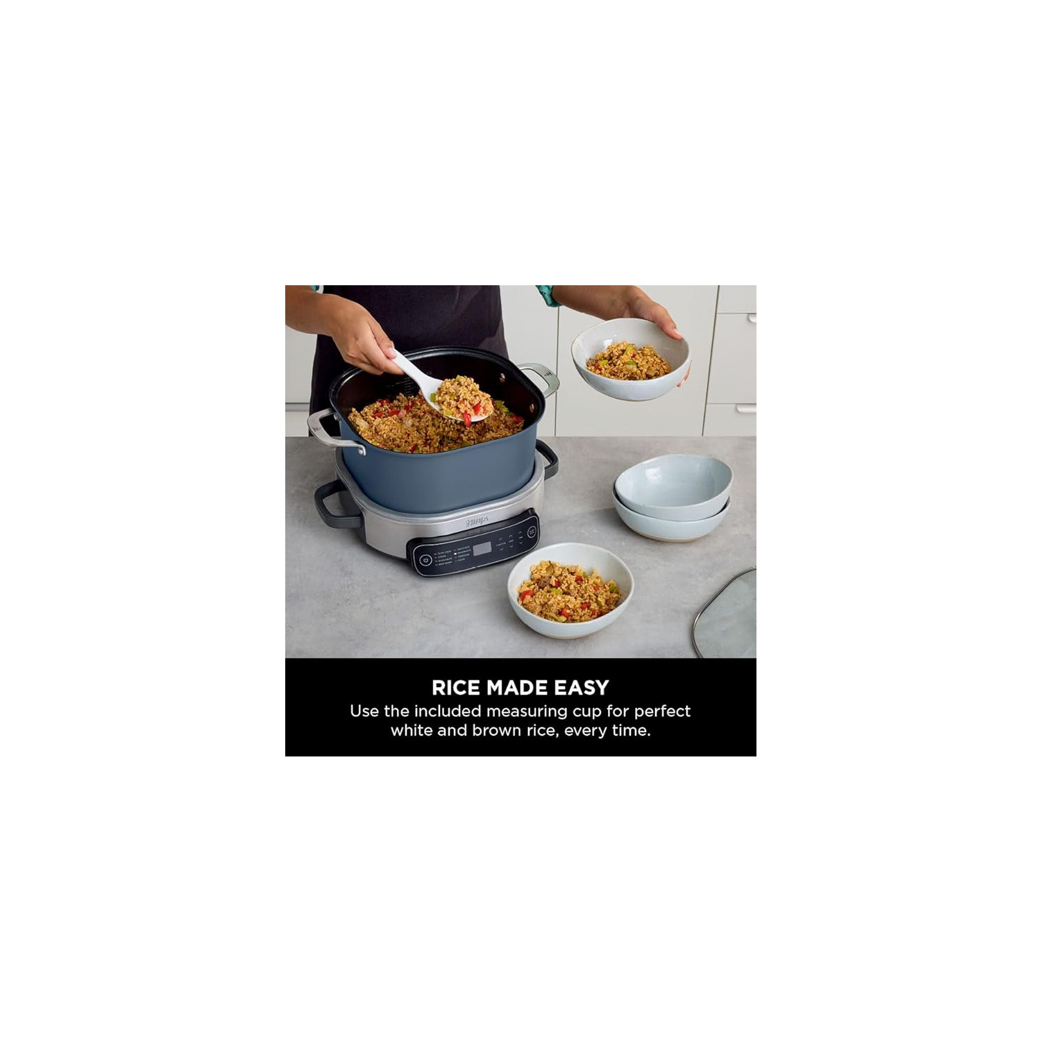 Ninja MC1101UK Foodi 8-in-1 6L PossibleCooker - Midnight Blue full image