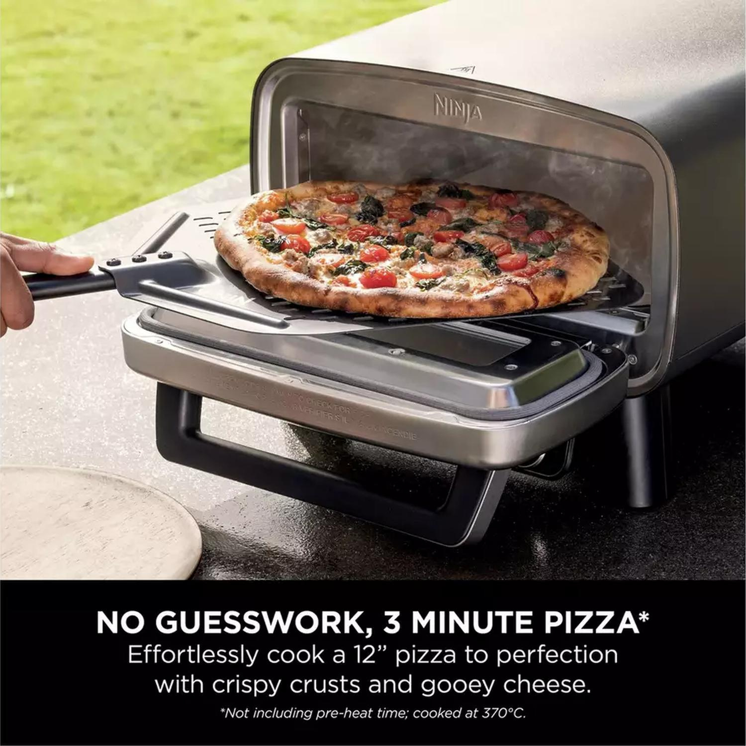 Ninja MO203UK Artisan Outdoor Pizza & Air Fry Oven with Cover - Grey full image