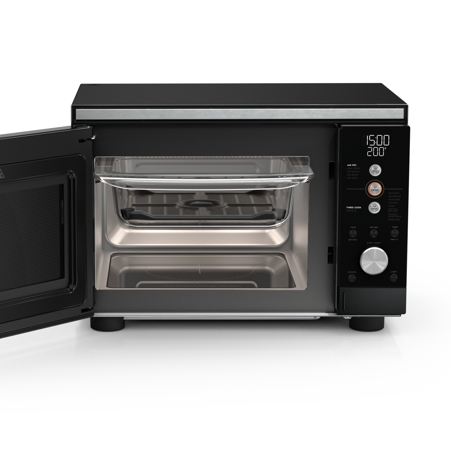 Ninja MW101UKBK1 CRISPi Microwave, Air Fryer & Oven with FusionCrisp Technology - Black full image