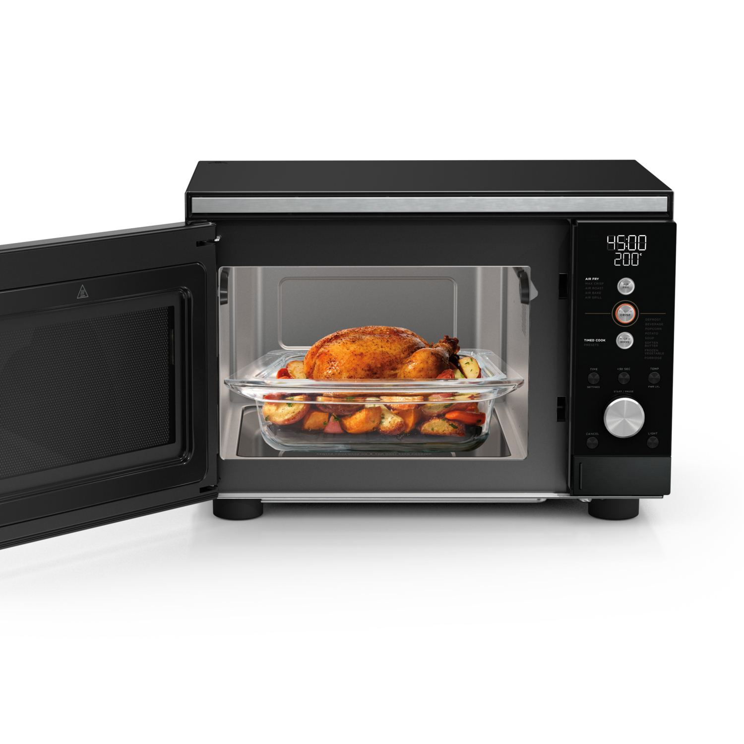 Ninja MW101UKBK1 CRISPi Microwave, Air Fryer & Oven with FusionCrisp Technology - Black full image