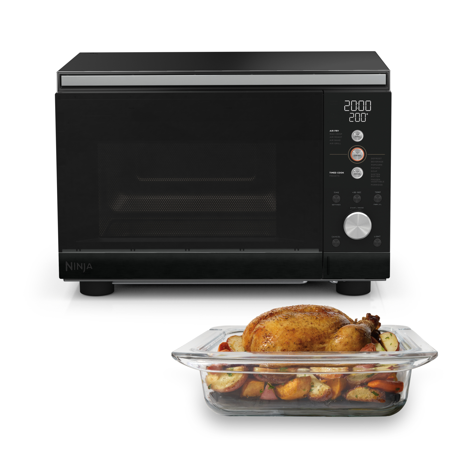 Ninja MW101UKBK1 CRISPi Microwave, Air Fryer & Oven with FusionCrisp Technology - Black full image