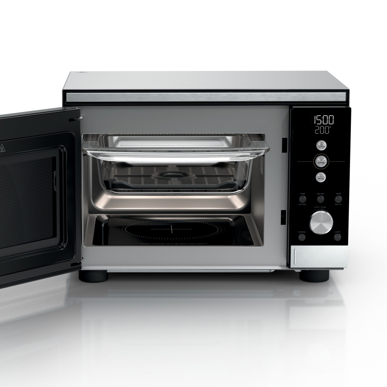 Ninja MW101UK CRISPi Microwave, Air Fryer & Oven with FusionCrisp Technology - Silver full image