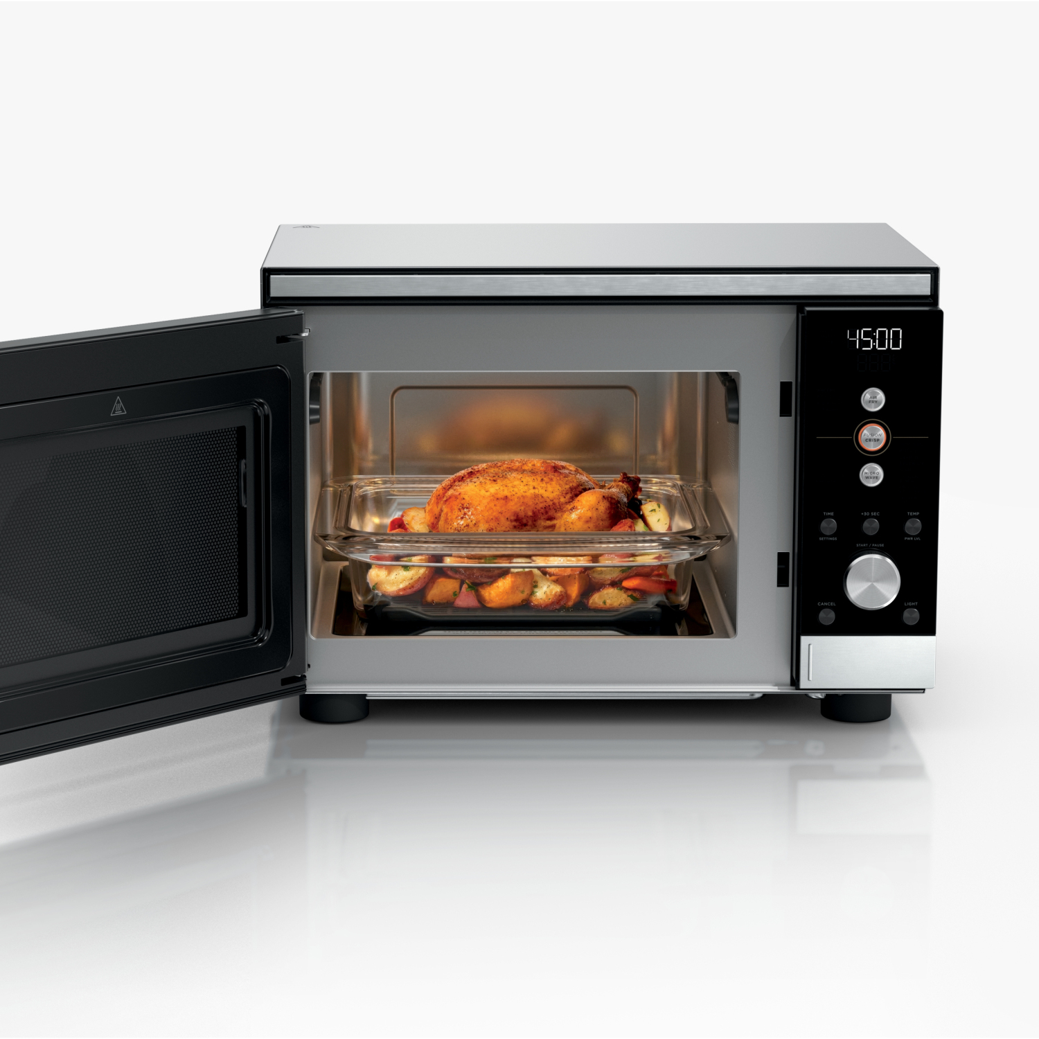 Ninja MW101UK CRISPi Microwave, Air Fryer & Oven with FusionCrisp Technology - Silver full image