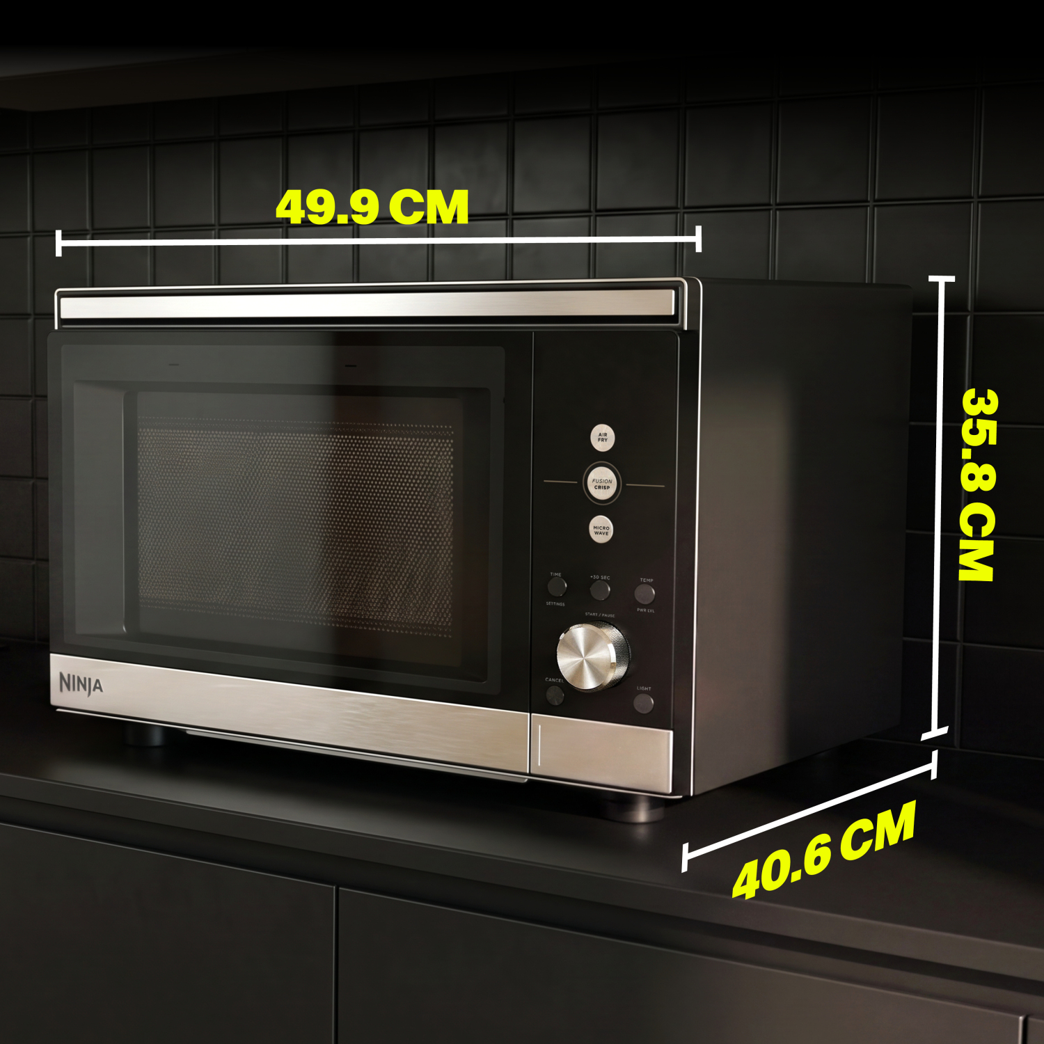 Ninja MW101UK CRISPi Microwave, Air Fryer & Oven with FusionCrisp Technology - Silver full image