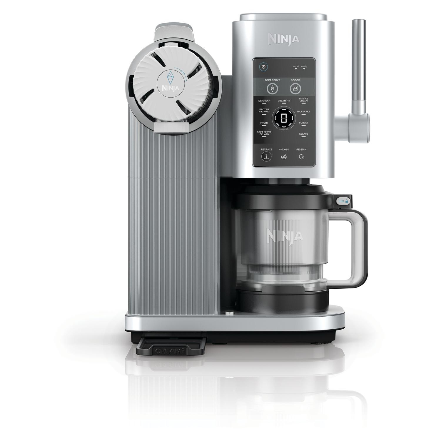 Ninja NC701UK Swirl by CREAMi 13-in-1 Soft Serve & Ice Cream Maker - Platinum Silver full image