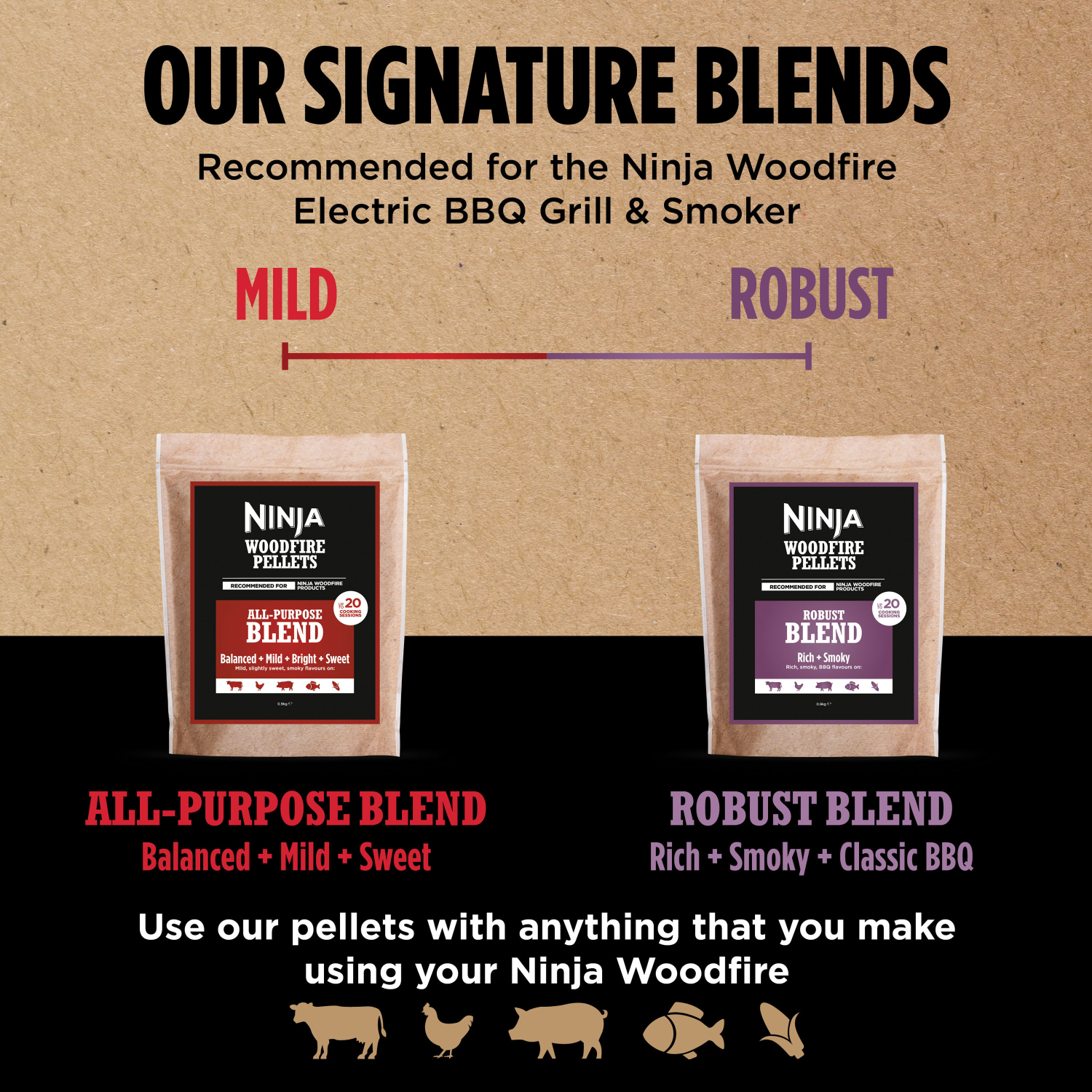 Ninja OG701UKPELKIT Woodfire Electric BBQ Grill & Smoker with Woodfire BBQ Pellets full image