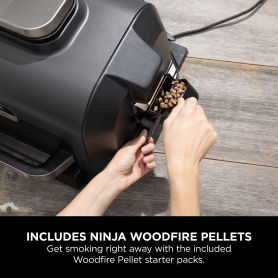 Ninja OG850UK Woodfire XL Electric BBQ Grill & Smoker - Black/Grey - 3
