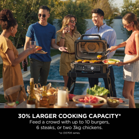 Ninja OG901UK Woodfire Pro Connect XL Electric BBQ Grill & Smoker - Black/Blue - 5