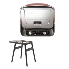 Ninja OO101UKSTANDKIT Woodfire Electric Outdoor Oven with BBQ Stand - Terracotta/Steel - 20