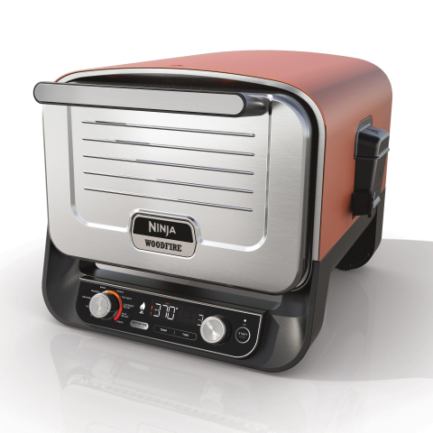 Ninja OO101UKSTANDKIT Woodfire Electric Outdoor Oven with BBQ Stand - Terracotta/Steel