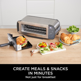 Ninja ST202UK 3-in-1 2 Slice Toaster - Grill and Panini Press - Stainless Steel - 1