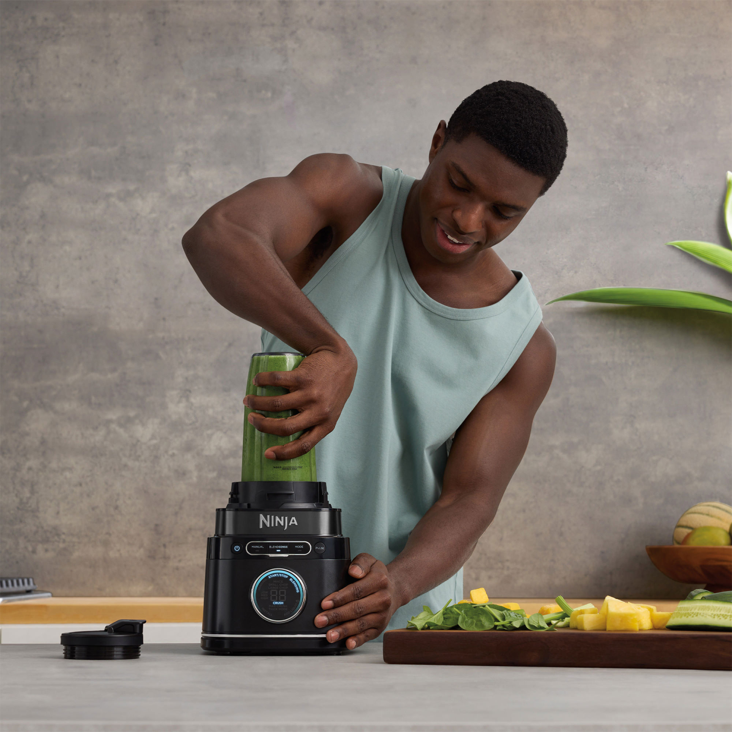 Ninja TB301UK Detect Duo Power Blender Pro + Single Serve - Black full image