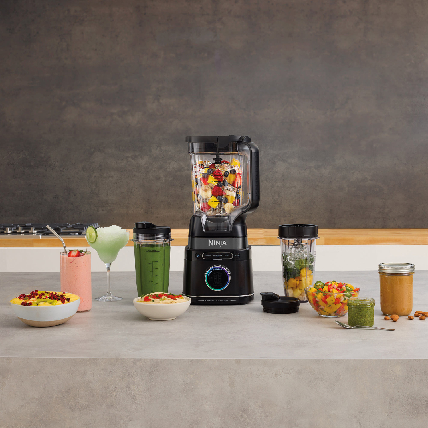 Ninja TB301UK Detect Duo Power Blender Pro + Single Serve - Black full image