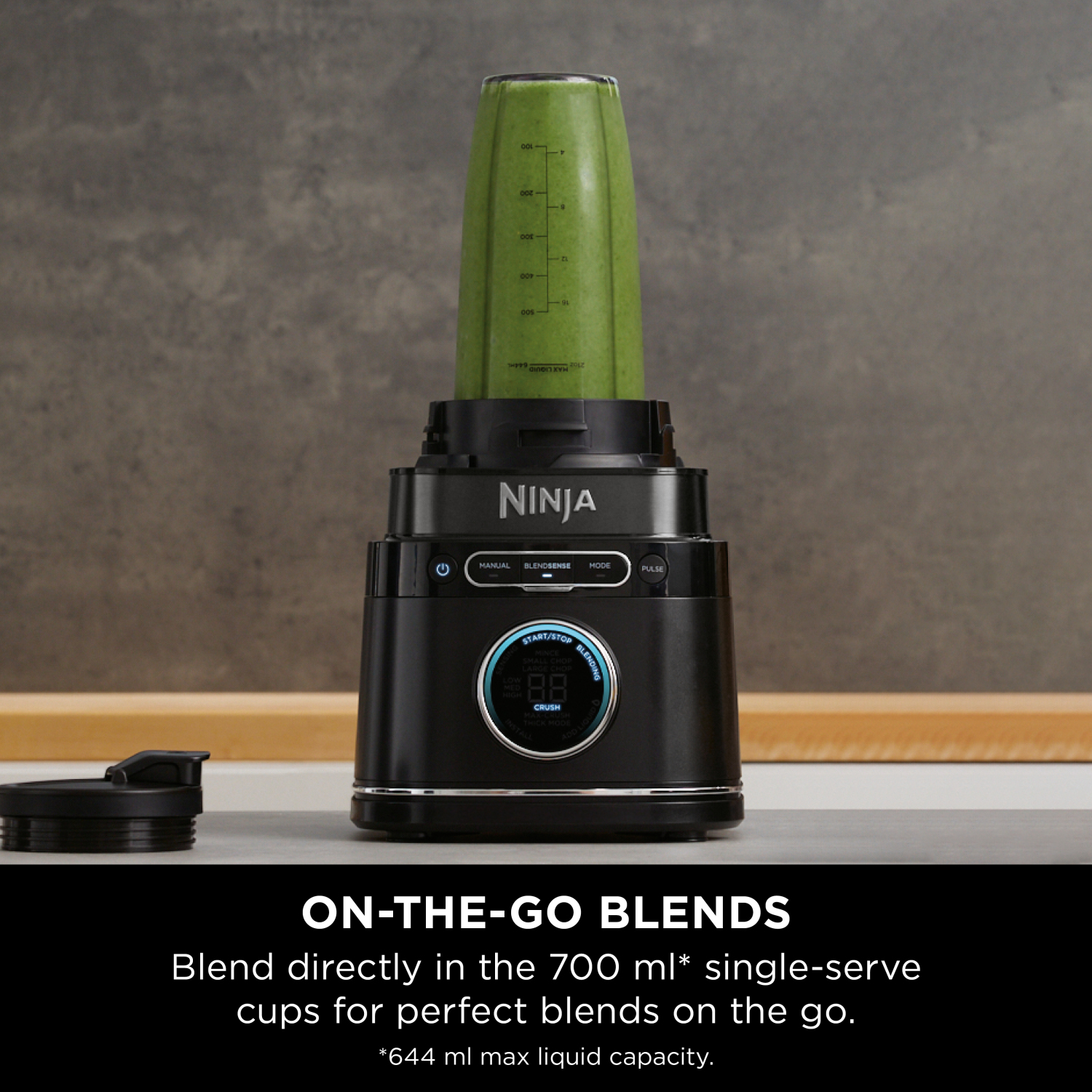 Ninja TB301UK Detect Duo Power Blender Pro + Single Serve - Black full image