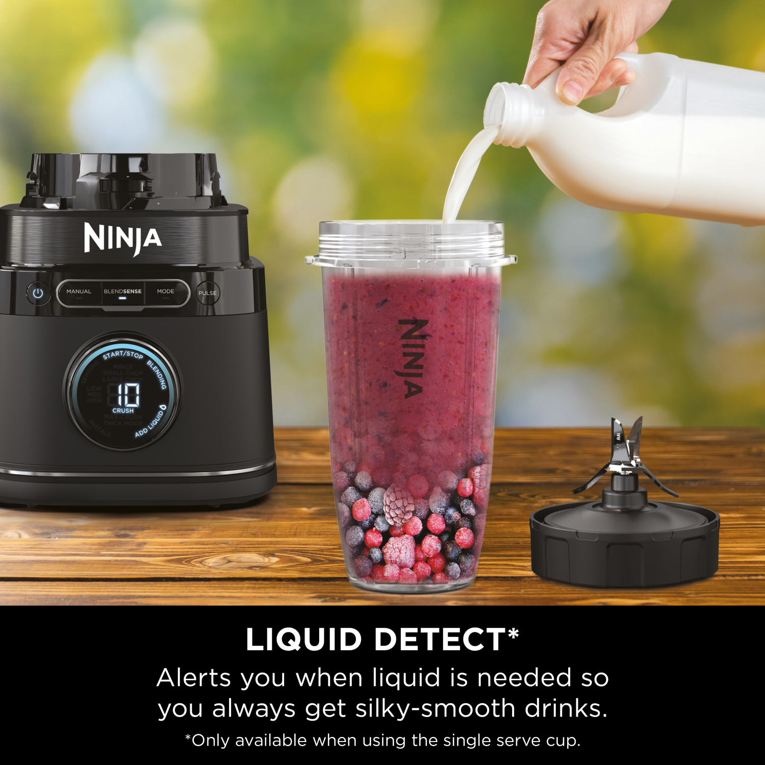 Ninja TB301UK Detect Duo Power Blender Pro + Single Serve - Black full image