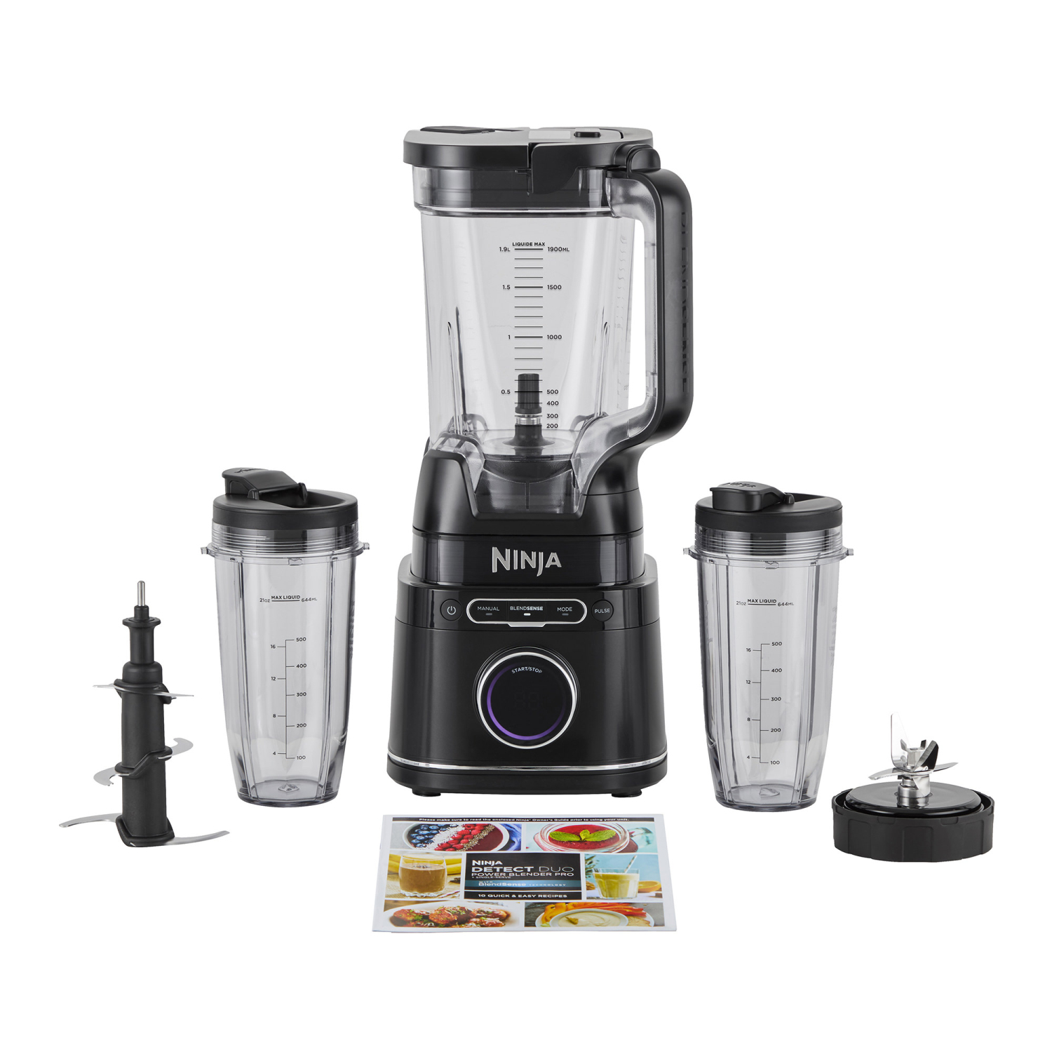 Ninja TB301UK Detect Duo Power Blender Pro + Single Serve - Black full image