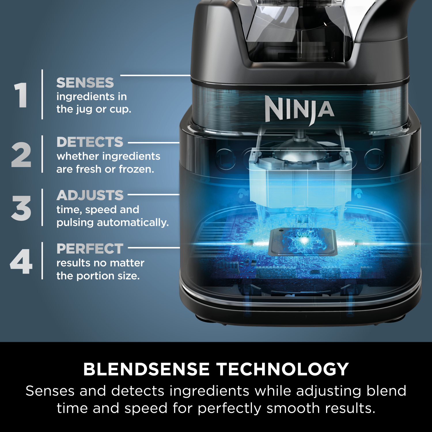 Ninja TB401UK Detect Power Blender Pro with Blendsense Technology - Black full image