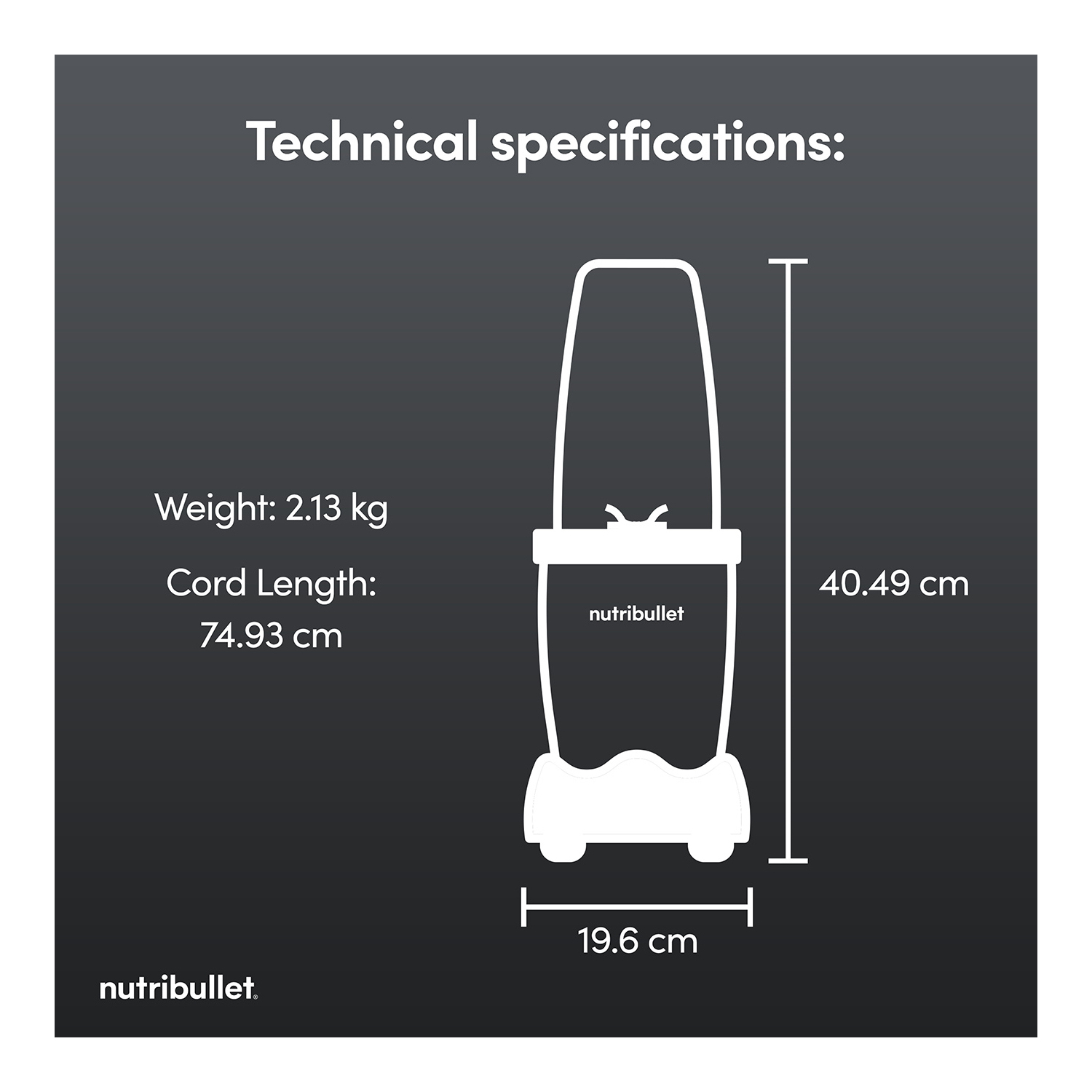 Nutribullet 02775 (NB-201) McLaren Mastercard F1 Team 900 Series 6-Piece Kit full image