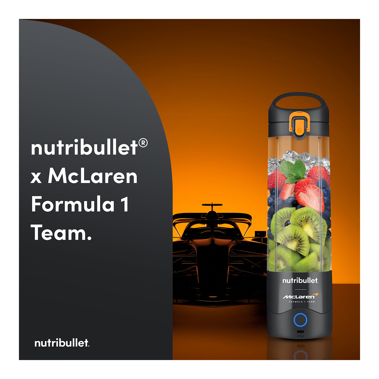 Nutribullet 02777 (NBG-200) McLaren Mastercard F1 Team Portable Blender - Grey full image