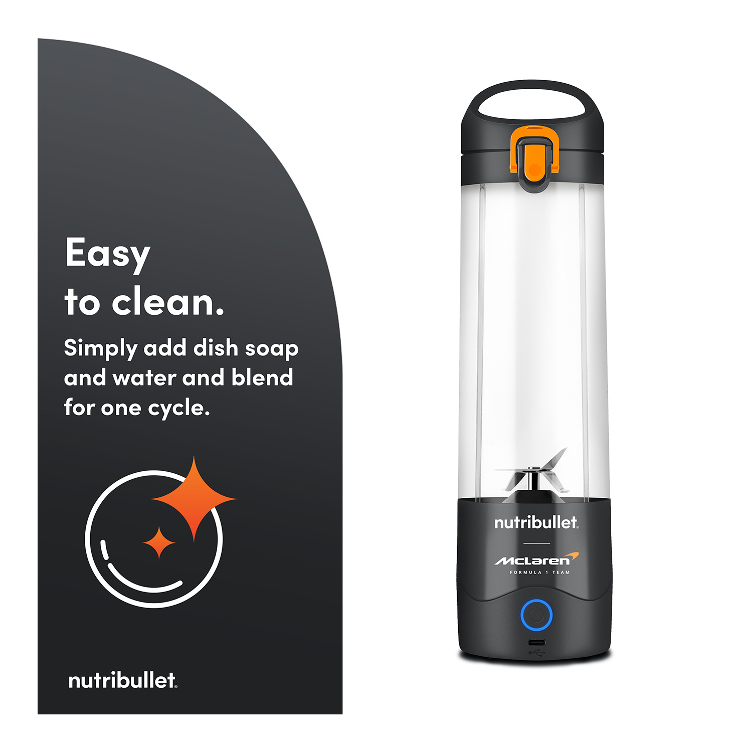 Nutribullet 02777 (NBG-200) McLaren Mastercard F1 Team Portable Blender - Grey full image