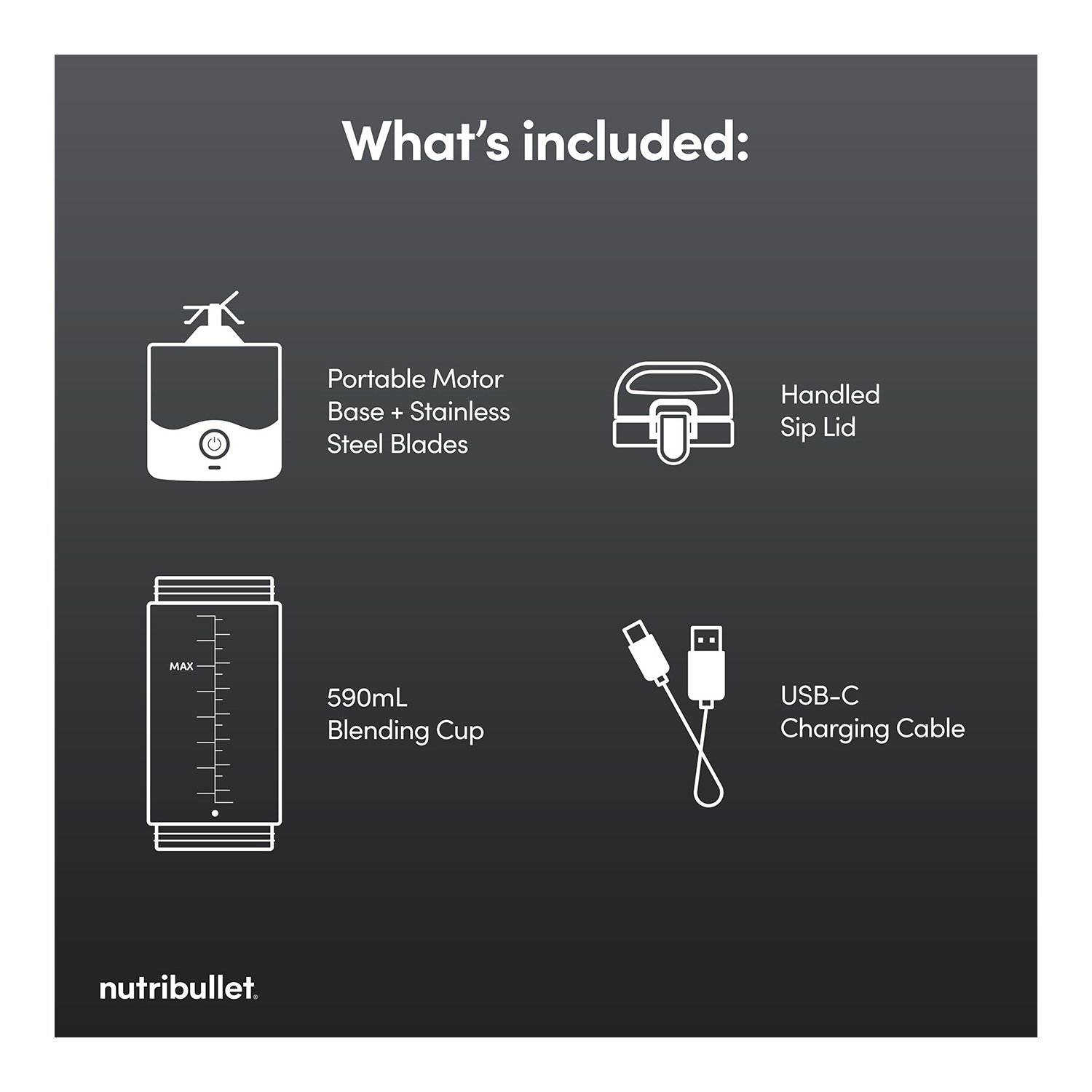 Nutribullet 02777 (NBG-200) McLaren Mastercard F1 Team Portable Blender - Grey full image