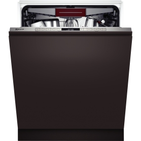 Neff S355HCX27G Integrated Full Size Dishwasher - Steel - 14 Place Settings - 0