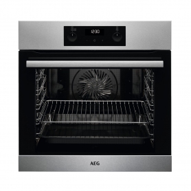 AEG BES255011M 59.5cm Built In Electric Single Oven - Stainless Steel