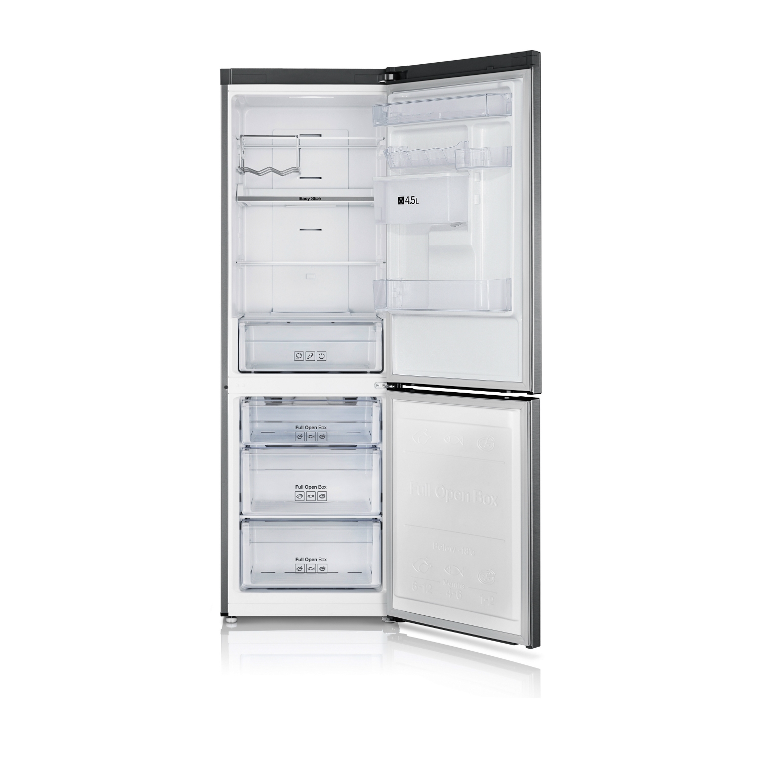 Samsung 60cm Total No Frost Fridge Freezer - Water Dispenser - Silver - 3