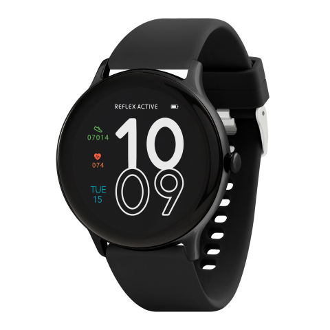Reflex Active RA22-2182 Series 22 Black Smart Calling Watch - Black