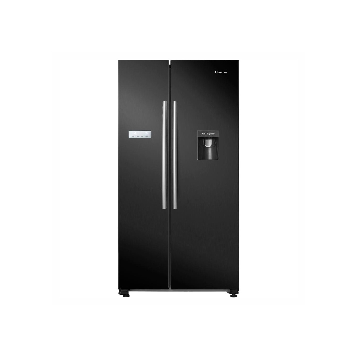 Hisense RS741N4WB11 American Style Fridge Freezer - Matt Black - 0