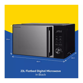 Russell Hobbs RHFM2365B  23 Litre Flatbed Digital Microwave - Black - 1