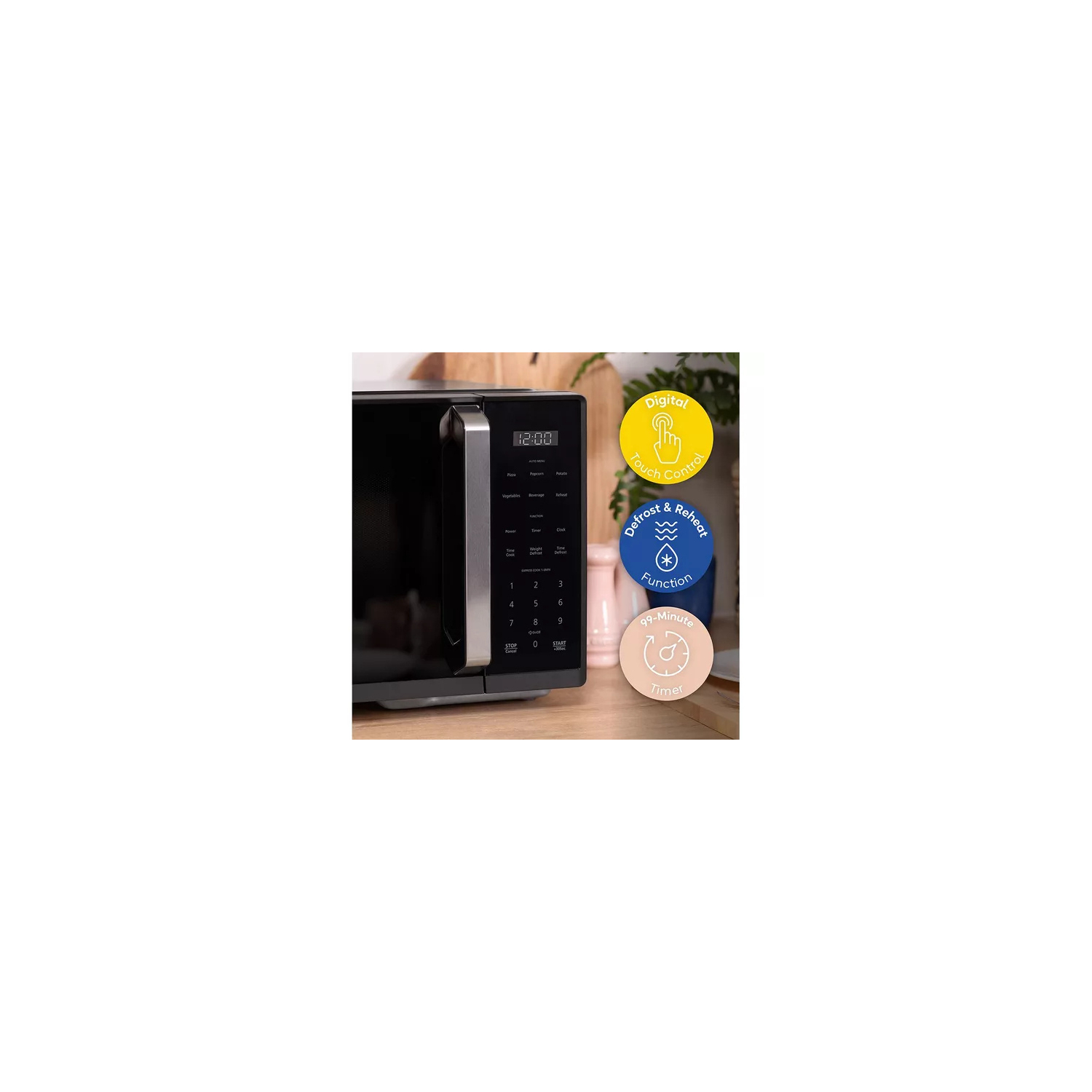 Russell Hobbs RHMT2512B 25 Litre Touch Control Digital Microwave - Black full image