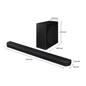 Samsung HW-Q800D/XU 5.1.2ch Soundbar with Wireless Subwoofer - Black - 3